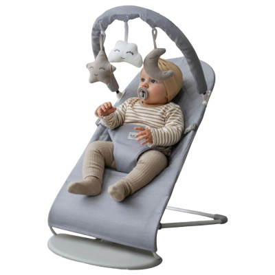 Детский шезлонг-качалка Bubago Momo BG 175-1 серый 01